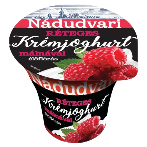 Nádudvari réteges krémjoghurt málnával 180g