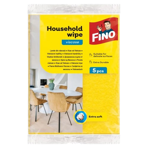 FINO Háztartási Törlőkendő Viszkóz 5db