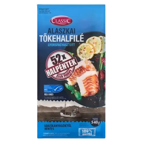 Classic Alaszkai tőkehalfilé 540g