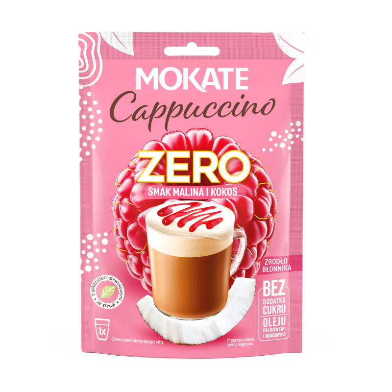 Mokate cappuccino zero málna-kókusz 20g