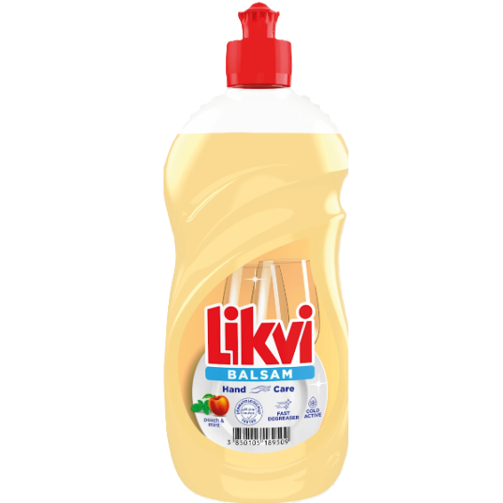 Mosogatószer likvi balsam barack és menta 450ml
