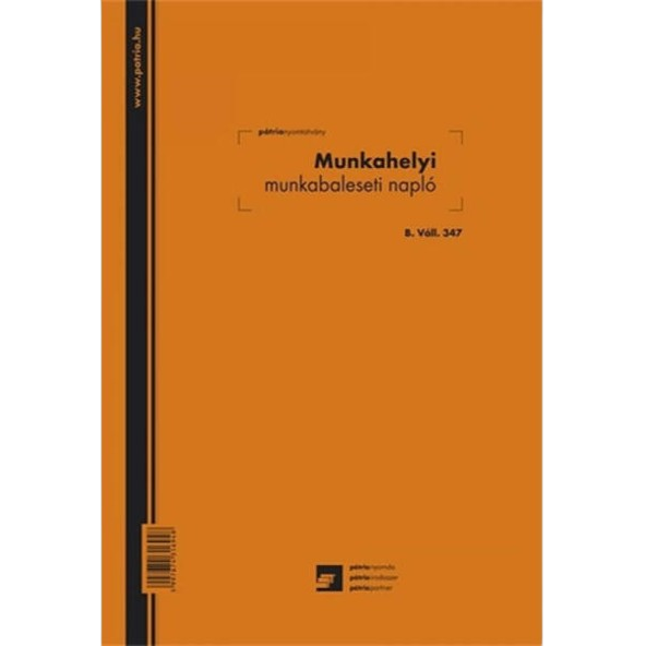 Munkahelyi munkabaleseti napló 22572