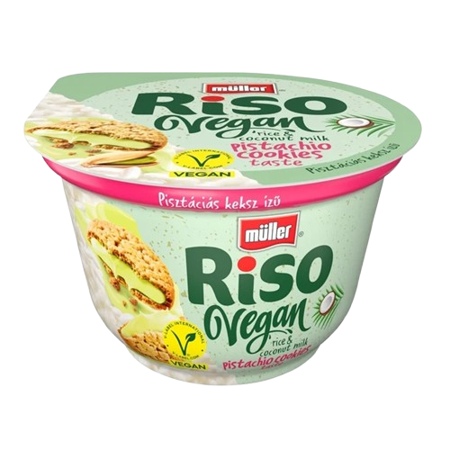 Foodnet müller tejberizs vegán pisztáciás 160g