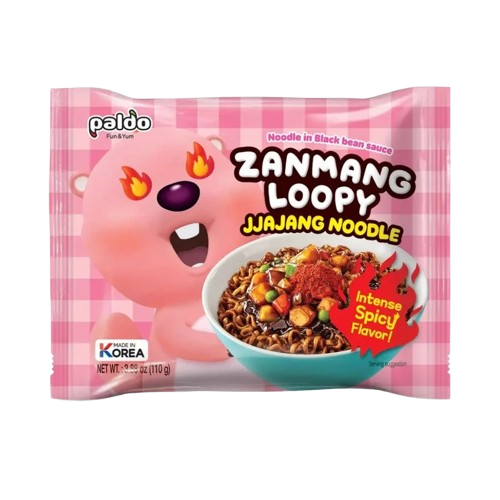 Paldo instant tészta Zanmang Loopy Csípős Jjajang 110g