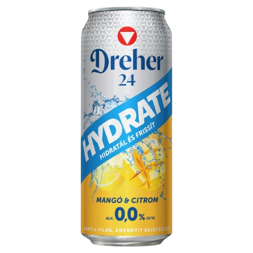 Dreher 24 Hydrate 0,5L Mangó-Citrom