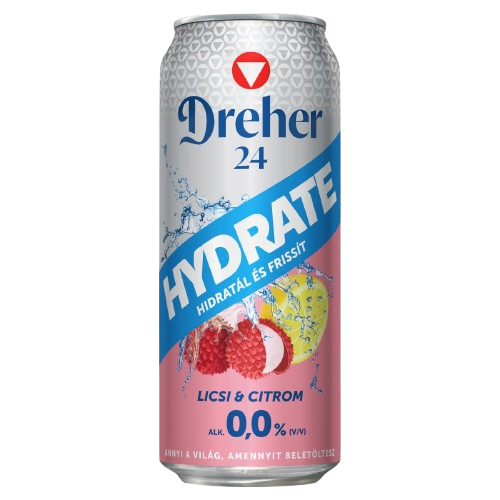 Dreher 24 Hydrate 0,5L Licsi-Citrom Ízű 0%