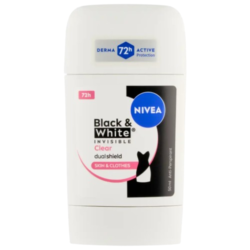 Nivea stift 50ml Black&White Clear