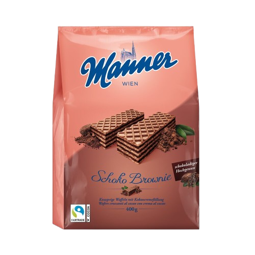 Manner csokoládés-brownies ostya 400g