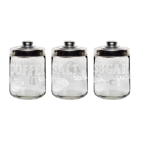 Fűszertartó alumínium tetővel Easy white sugar 800ml M95410