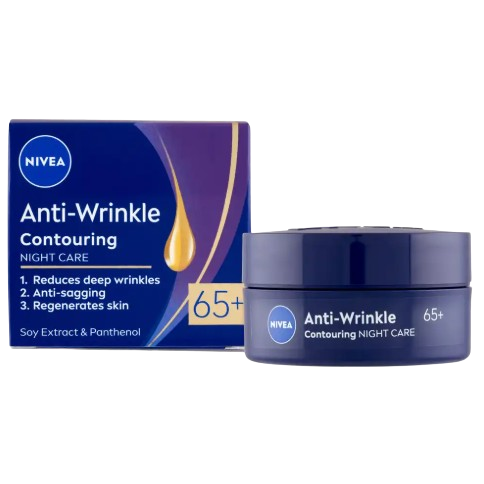 Nivea arckrém 50ml AntiWrinkle 65+ éjszakai