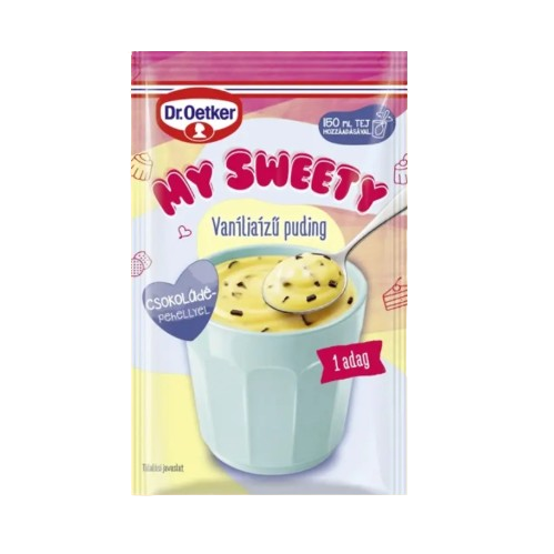 Dr. Oetker My sweety vanília ízű puding csoki pehellyel 35g
