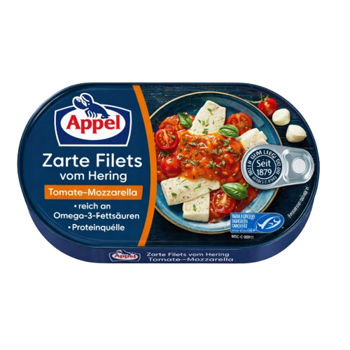 Appel Hering filé parad.mozzar.szósz.200g