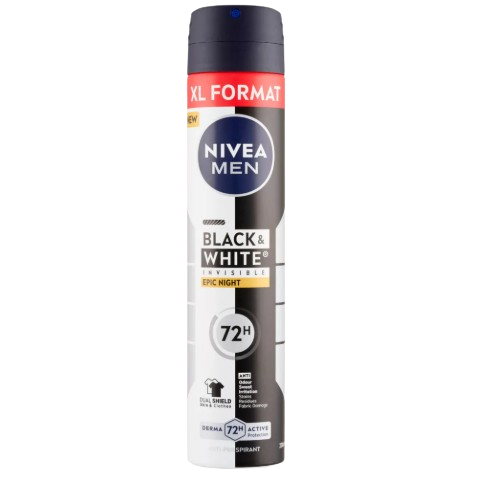 Nivea deo 200ml B&W Inv.Epic Night