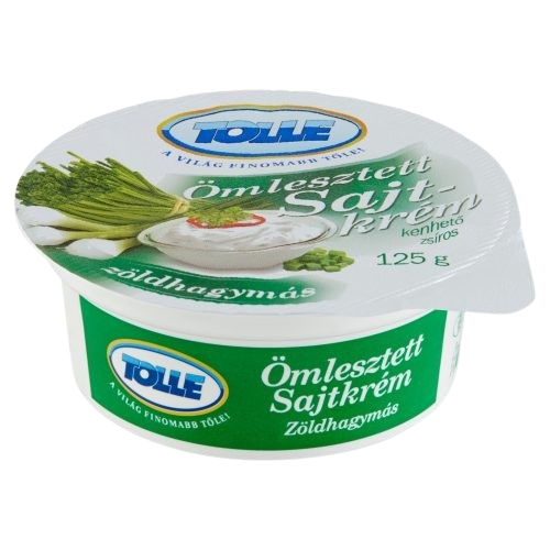 Tolnatej Tolle ömlesztett trappista sajtkrém zöldhagymás 125 g