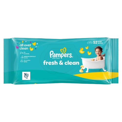 Pampers törlőkendő 52db Fresh Clean