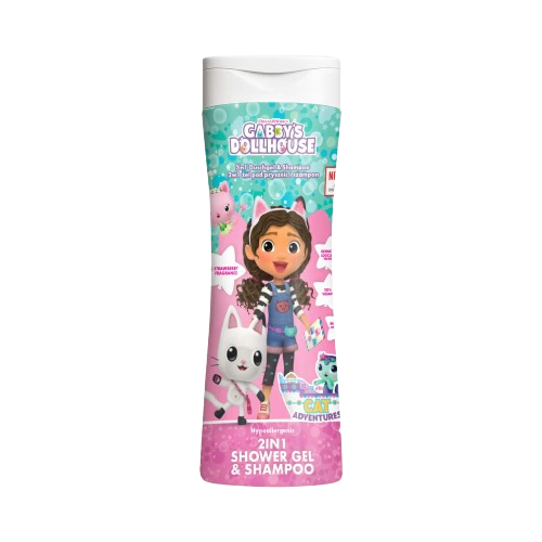 Gabby's Dollhouse tusfürdő és sampon 2in1 300 ml - eper