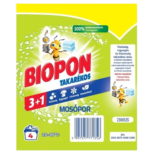 Biopon mosópor 240g Univer 4mosás