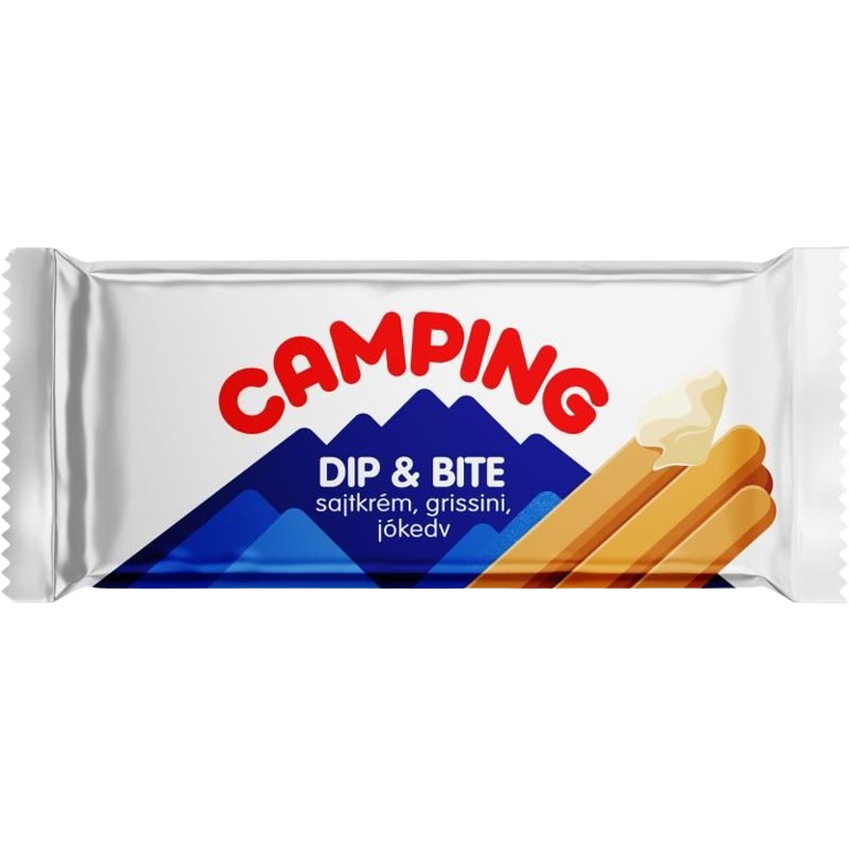 Kőröstej Camping dip&bite sajtos snack 35 g tízórai