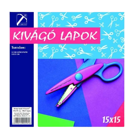 Kivágólap 15x15 cm 10 ív/csomag T-Creativ