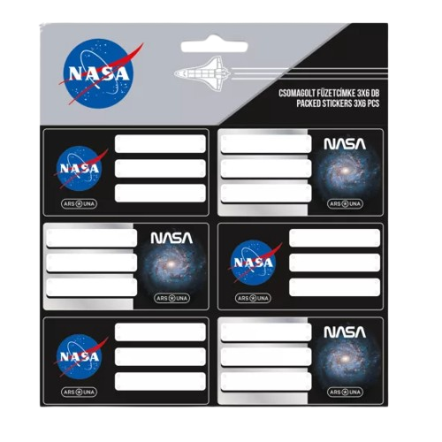 Ars Una füzetcímke NASA