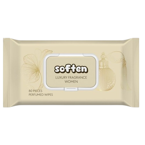 Soften nedves törlőkendő parfüm női 80db
