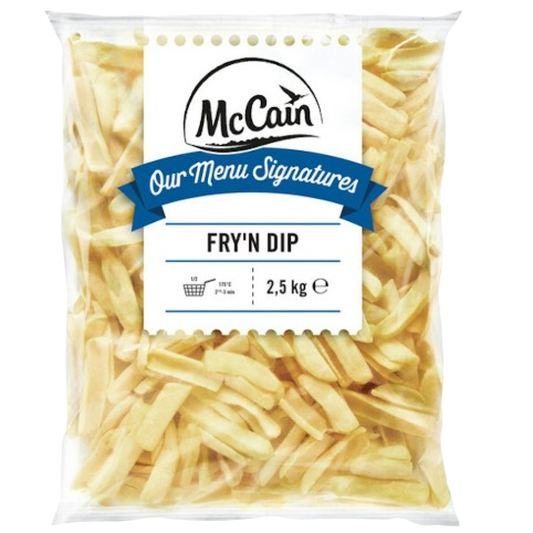 McCain Fry&Dip U-alakú burgonya 2,5kg