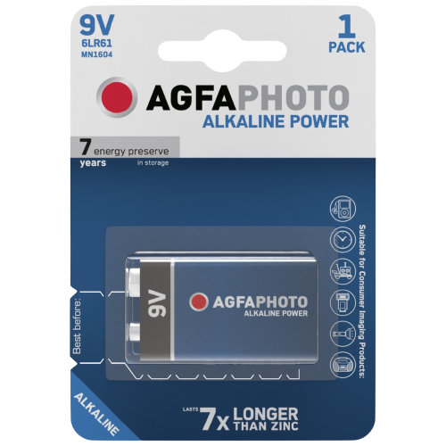 Agfaphoto 9V alkáli elem