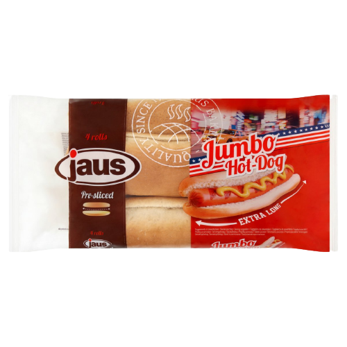 Latinum Jumbo hotdog kifli 4db 320g