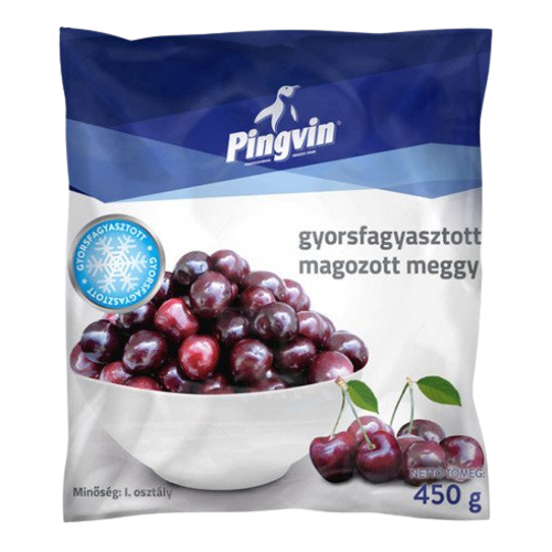 Pingvin gyorsfagyasztott magozott meggy 450g