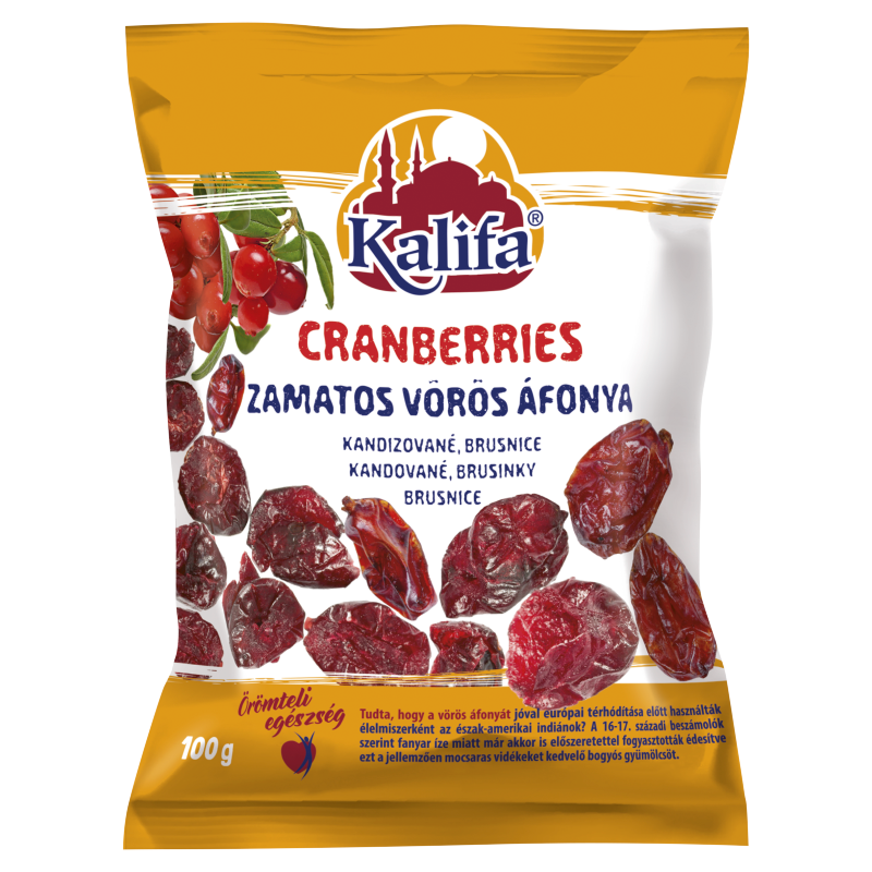 Kalifa aszalt cukrozott vörös áfonya 100g