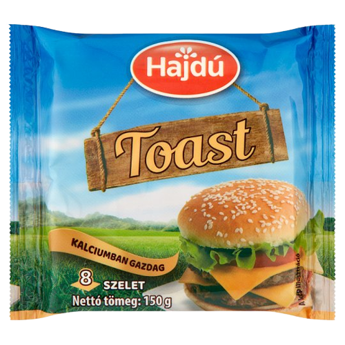 Hajdú lapka sajt toast(8szelet) 150g
