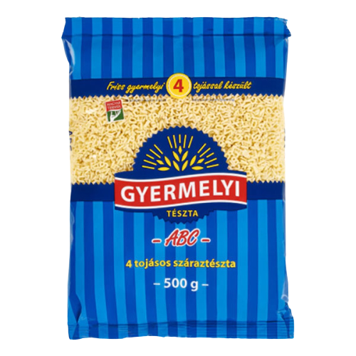 Gyermelyi 4 tojásos ABC tészta 500g