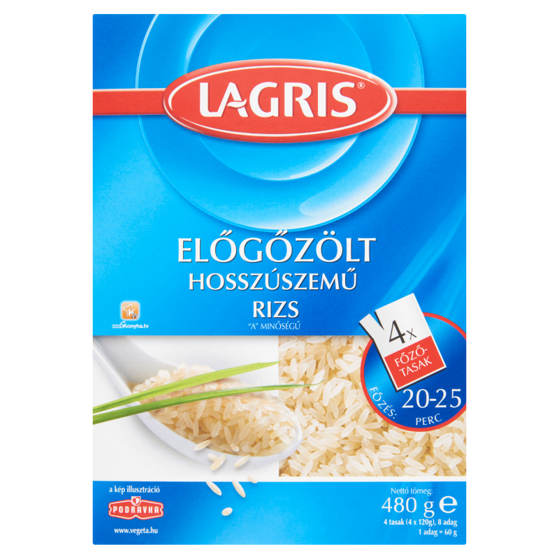 PODRAVKA Lagris Előgőzölt Főzőtas. rizs
