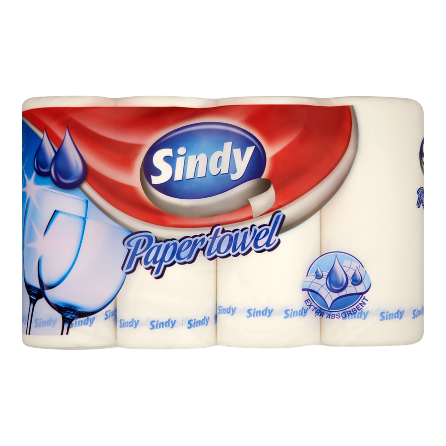 Sindy kéztörlő 2 rétegű 4 tekercs