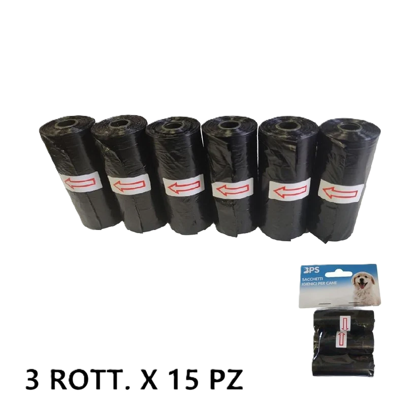 Széklet zacskó15X3db BPS-11506