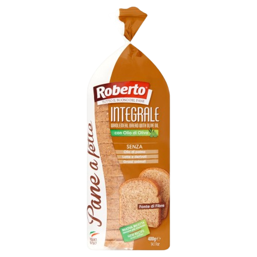 Roberto teljes kiőrlésű szeletelt kenyér 400g