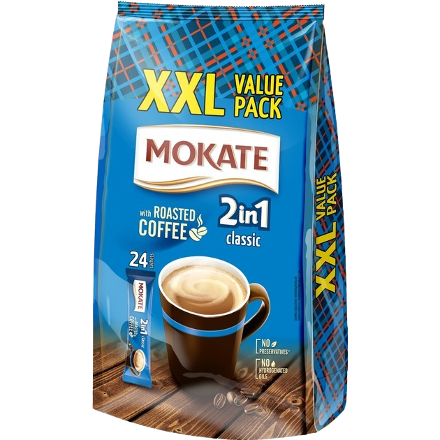 Mokate Classic instant kávé 2in1 XXL 24x15g