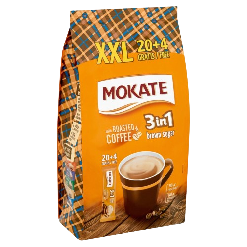Mokate 3in1 XXL barna cukorral 24x17g