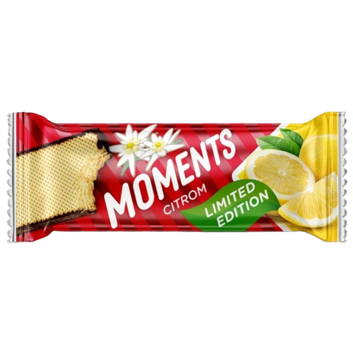 Moments citromos krémmel töltött ostya 45g
