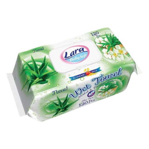 Lara törlőkendő 120db aloe vera