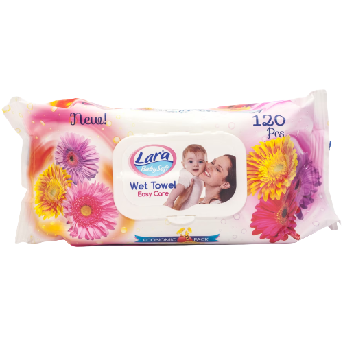 Lara törlőkendő 120db gerbera