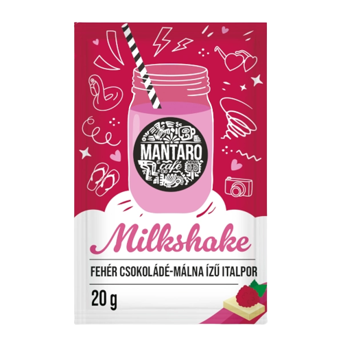 Mantaro Milkshake fehér csokoládé-málna 20g