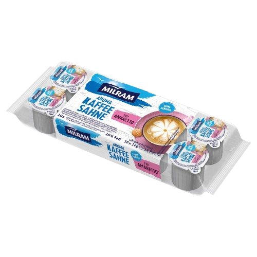 Milram amaretto ízű kávétejszín 10x14g
