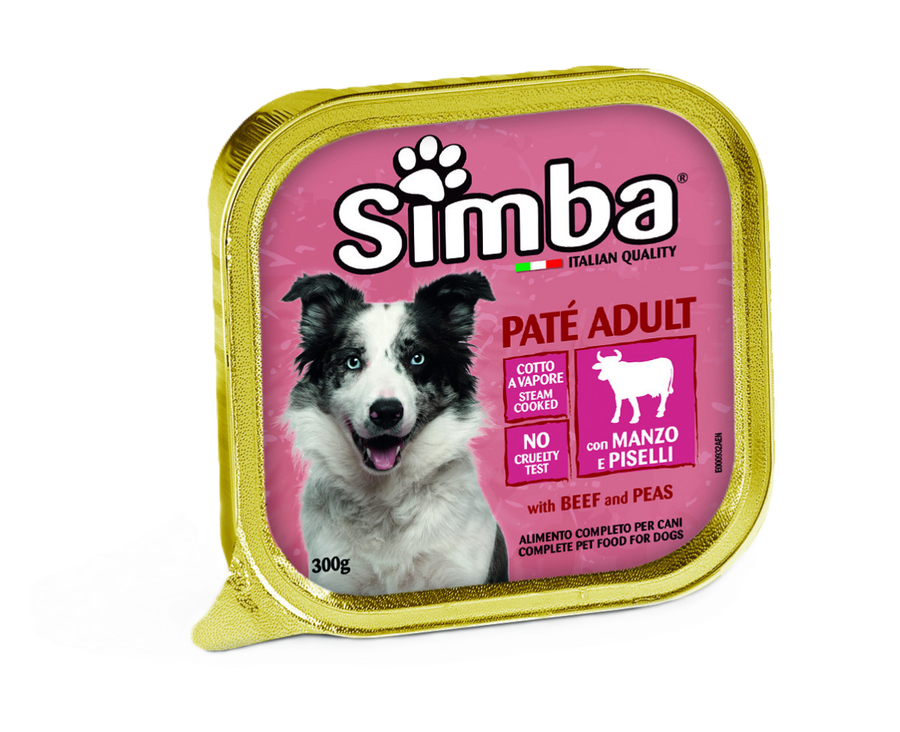 Simba Dog Paté felnőtt kutyáknak marha&borsó 300g