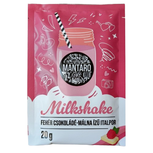 Mantaro Milkshake Fehér csoki-málna 20g