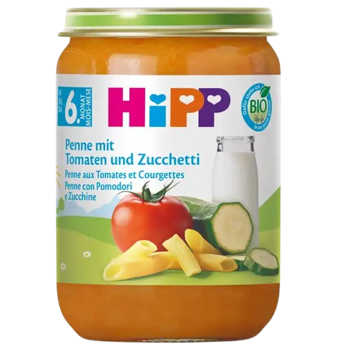Hipp bébiétel tészta paradicsommal és cukkinivel 6 hó 190g