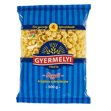 Gyermelyi 4 tojásos kagyló tészta 500g