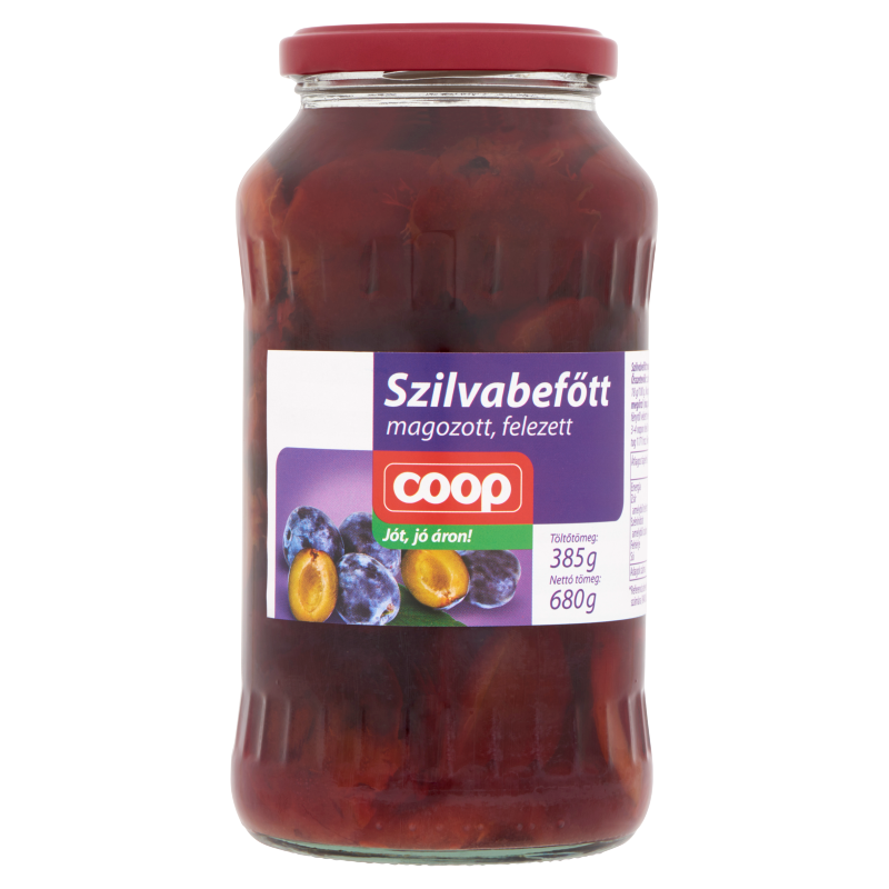 COOP SZILVABEFŐTT FELEZETT 680ML 385G