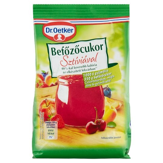 Dr. Oetker befőzőcukor sztíviával 35g