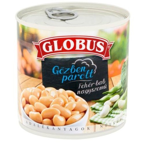Globus párolt nagyszemű fehérbab 326g